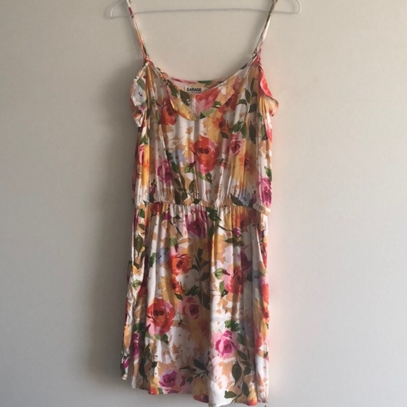 Garage floral dress with pockets - Picture 1 of 7